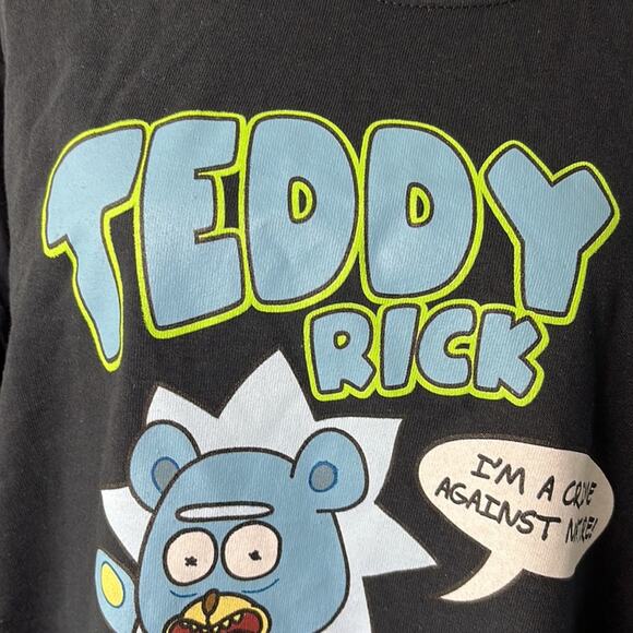 Adult Swim Rick and Morty Teddy Rick T-Shirt Black XL - Picture 4 of 7